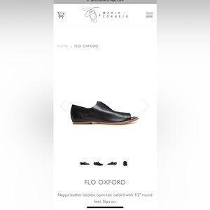 COPY - Zero + Maria Cornejo leather Oxford flats